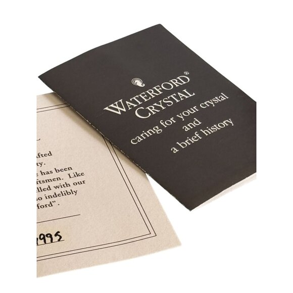 Waterford Crystal 1st Edition Mother’s Day Vase 1995 Signed Ray O’Brien Box Gift - Picture 6 of 8